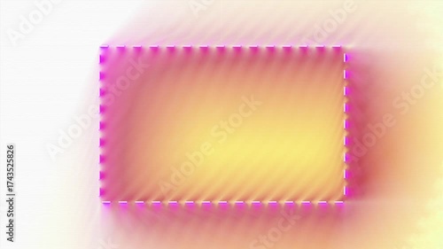 loop abstract background with colorful square frame
