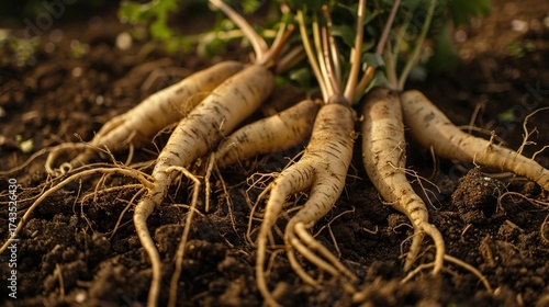 Ginseng: Traditional Herbal Supplement for Energy & Immunity – Korean, American Varieties. Used in Teas, Extracts, Capsules. Natural, Premium Options for Daily Wellness.