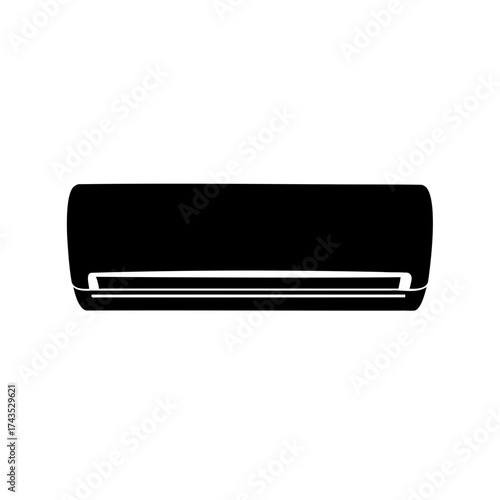Black and White Air Conditioner Unit for Home or Office Use