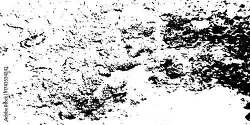 Black and white Dust overlay distress grungy effect paint. Black and white grunge seamless texture. Dust and scratches grain texture on white and black background.	
