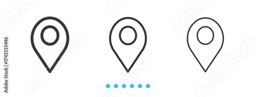 map gps Icons Icon. Thin line icon vector