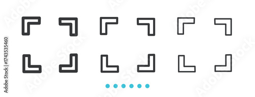 Basic gesture Cursor Icons Icon. Thin line icon vector