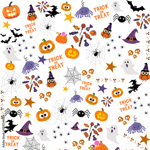 halloween seamless pattern