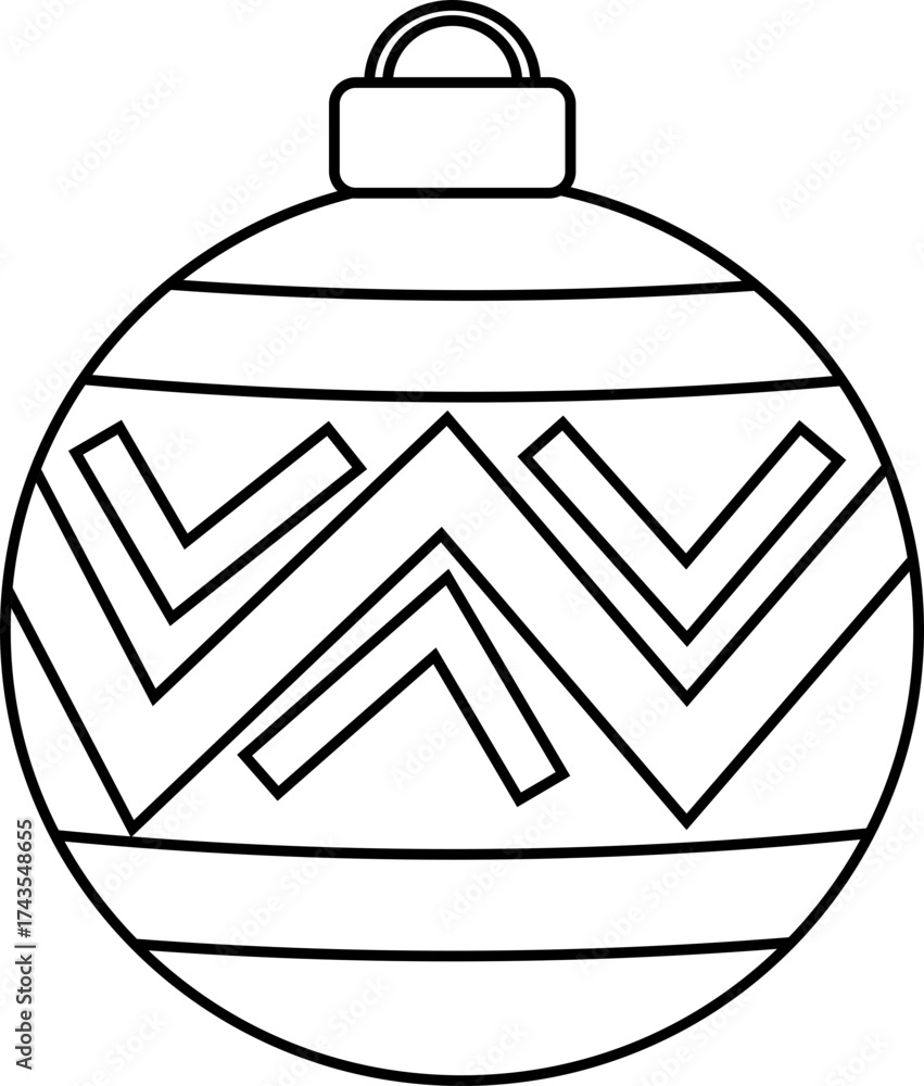 Fototapeta premium Colorful Decorative Christmas Ornament