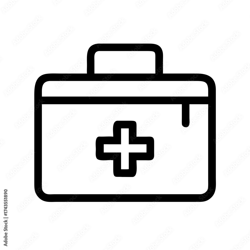 Obraz premium First aid kit for medical emergencies and care