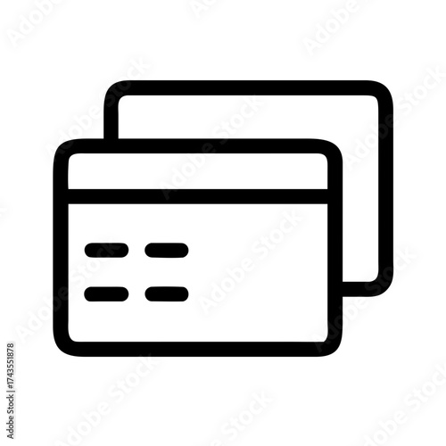 Credit cards icon, representing finance and payment