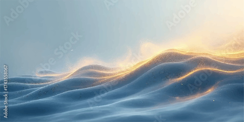 Abstract sky background with sun and clouds in blue and white, capturing nature's bright cloudscape at day