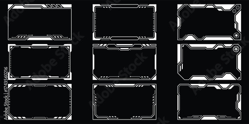 Sci-fi futuristic hud dashboard display virtual reality technology screen. User Interface set. Statistics, Data information infographic. Vector graphic