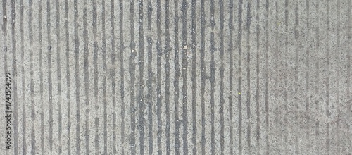 Rough Grooved Gray Concrete Road Pavement Texture