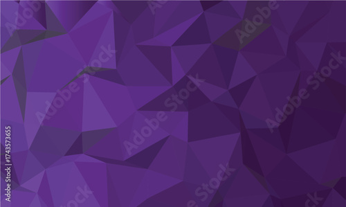Low polygon style purple background with a geometric texture creates a polygonal pattern