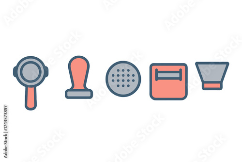 Essential espresso coffee preparation tools and accessories for professional baristas