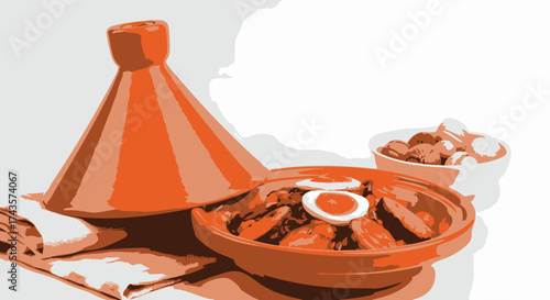 Delicious Moroccan Tajine with Eggs A Culinary Delight from North Africa