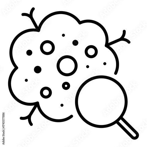 Oncology icon symbolizing cancer diagnosis and medical research.