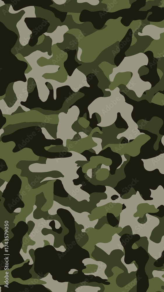 Fototapeta premium Modern camo print iPhone wallpaper, green pattern army
