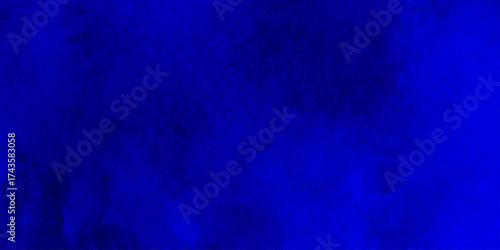 Dark blue watercolor background with torn strokes and uneven divorce,grunge texture featuring blotches,Cosmic neon deep dark blue watercolor background.Hand drawn sea, ocean, water template,