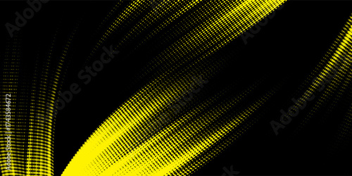 yellow black brush wrap car sticker pattern abstract banner sporty lines black yellow color combination grunge brush pattern design, Eps 10.