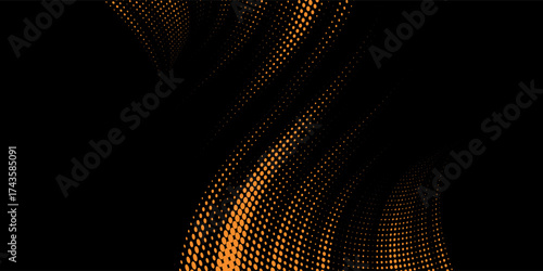 orange black brush Car sticker wrap pattern banner abstract sporty lines black orange color combination grunge brush modern pattern racing motorsport vector design.
