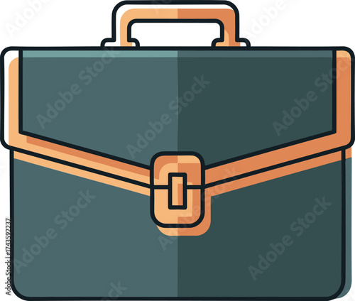 Professional Briefcase Icon for Business and Work.