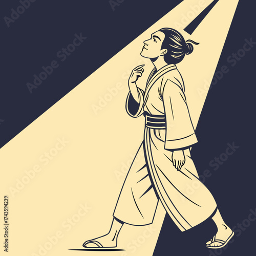 Kimono Journey An Asian Man's Aspirations in Traditional Attire