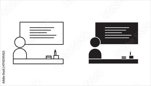 Set  icons related student, education, learning, Book icon Perfect pixel on transparent background.
