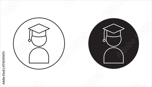 Set  icons related student, education, learning, Book icon Perfect pixel on transparent background.
