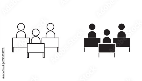 Set  icons related student, education, learning, Book icon Perfect pixel on transparent background.
