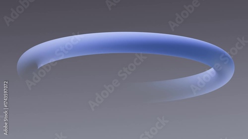Blue line swirls in a captivating circular dance
