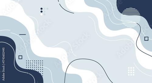 Delicate abstract background with pastel hues and dynamic geometric elements for graphic design