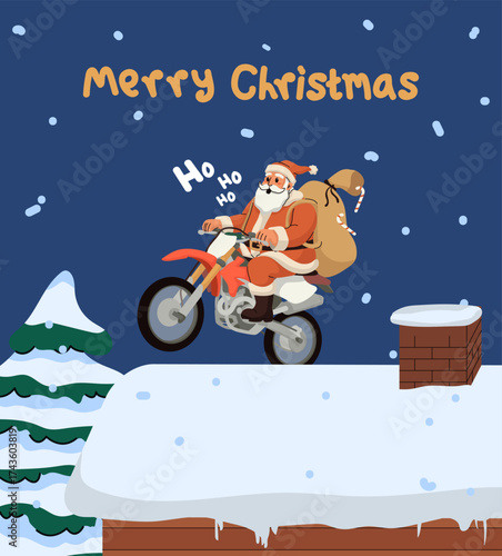 Santa Clause Deliver Gift