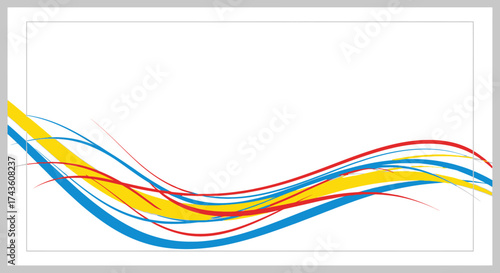 Abstract colorful lines create a vibrant and dynamic background design element ready to use