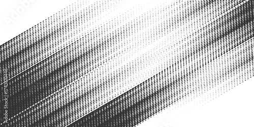 Grunge halftone gradient background. Faded grit noise texture. White and black sand wallpaper. Retro pixelated backdrop. Anime or manga style comic overlay.