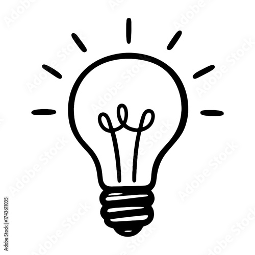 Creative idea lightbulb illustration vector
