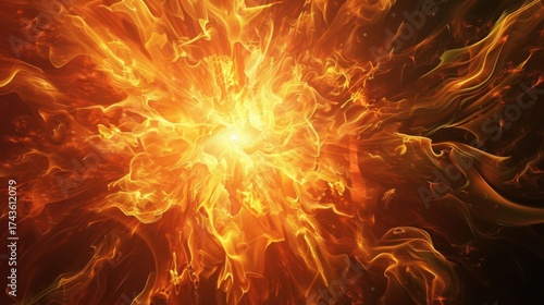 Fiery Abstract Art: Flames, Explosions, and Glowing Heat—From Love Symbols to Cosmic Fireballs