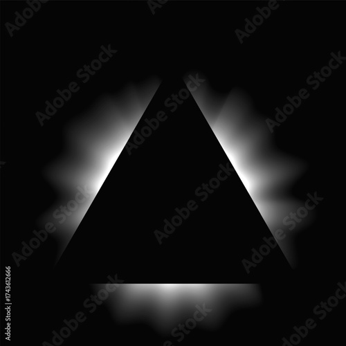 Triangle illuminate light frame