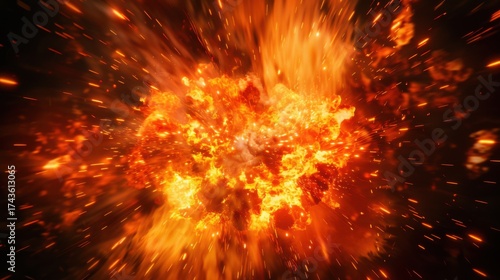 Fiery Abstract Art: Flames, Explosions, and Glowing Heat—From Love Symbols to Cosmic Fireballs