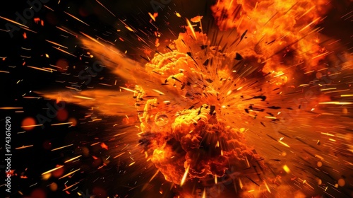 Fiery Abstract Art: Flames, Explosions, and Glowing Heat—From Love Symbols to Cosmic Fireballs