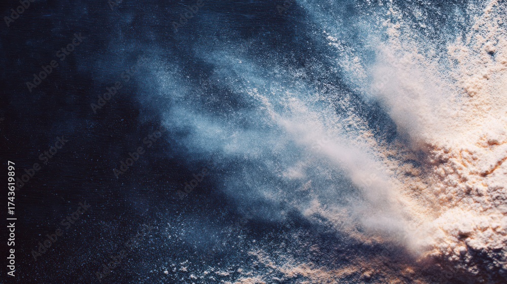 Fototapeta premium The mesmerizing ocean waves crash, creating a beautiful pattern