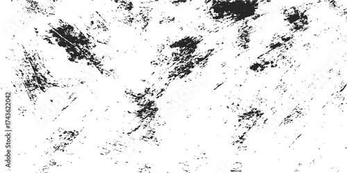 Abstract grunge texture background with black ink splat and paint splatter for design illustration