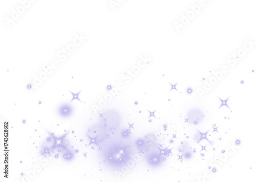 Vibrant purple light wave with glowing bokeh particles and dreamy holographic shimmer on transparent luminous background.