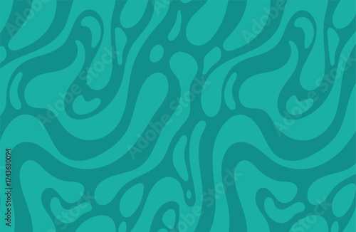 Abstract green background with a liquid water