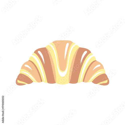 Delicious Croissant Pastry with Golden Layers.