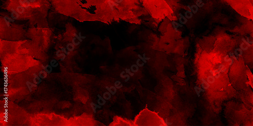 Abstract dark crimson red and black red watercolor texture, abstract fiery red cloud formations, government power concept, Abstract colorful red watercolor paint paper background texture.