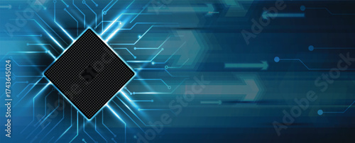 Abstract circuit technology advanced digital ecosystem of interconnected smart nodes