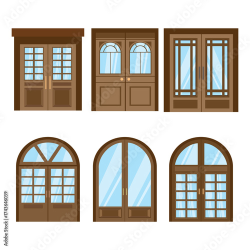 Six double door design asset