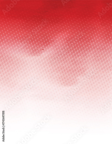 Abstract red and white background with white dots