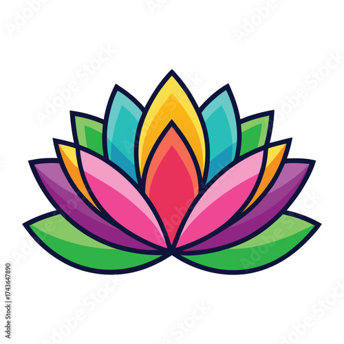 lotus flower vector illustration