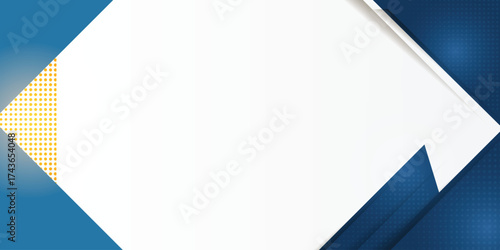 Abstract white background with a blue frame
