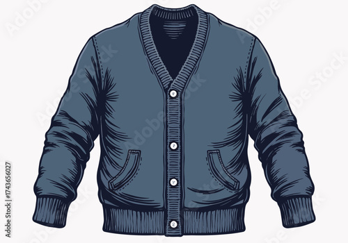 Knit cardigan close up showcasing intricate textures and button details, emphasizing warmth and comfort for winter fashion enthusiasts and cozy apparel lovers