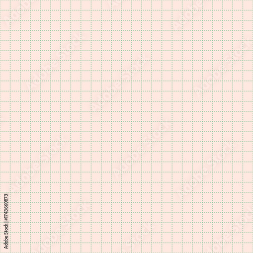 Grid paper. Dotted line. Abstract squared background with color graph. Geometric pattern for school, wallpaper, textures, notebook. Lined blank on transparent background.
