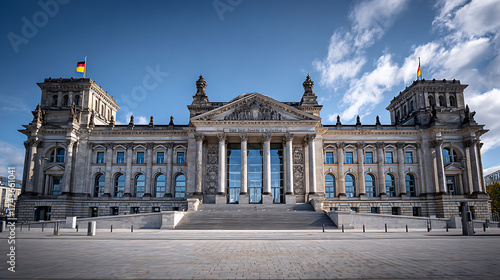 royal palace in madrid with blue sky